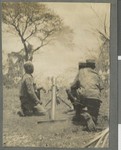 Firing a Stokes mortar, Cabo Delgado, Mozambique, 1918