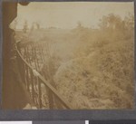 Train crossing a bridge, Cabo Delgado, Mozambique, 1918